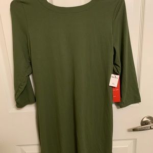 Olive green dress XL sexy dress